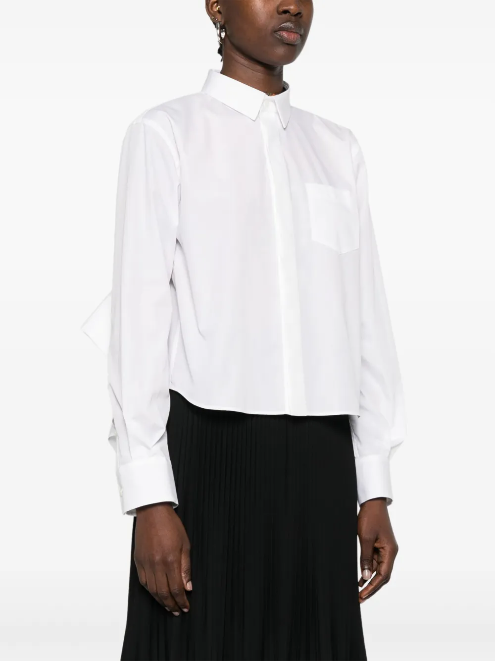 sacai Popeline blouse Wit