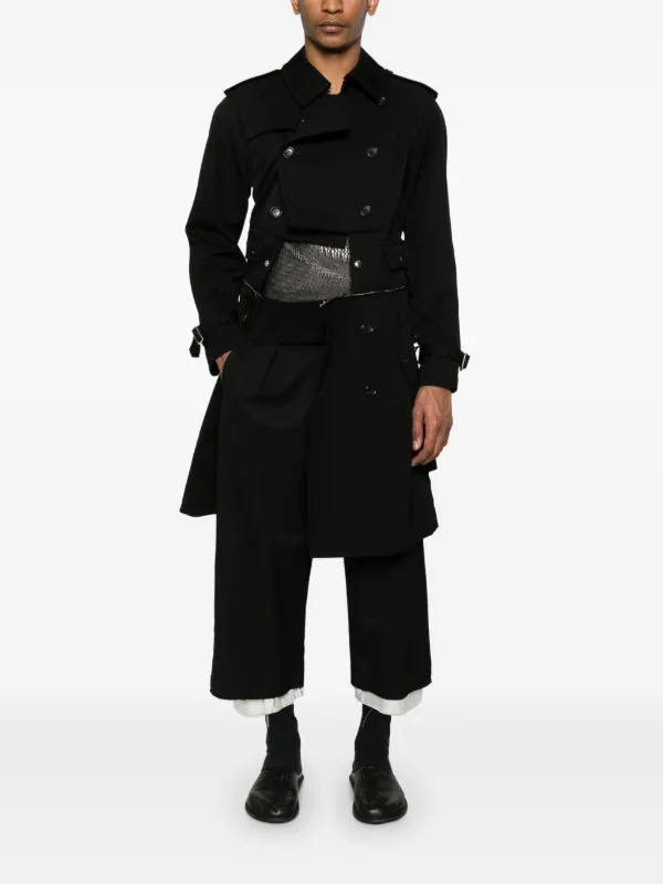comme des garcons homme ブラック トレンチコート Black Comme Des Garçons トレンチコート | ブラック | FARFETCH JP