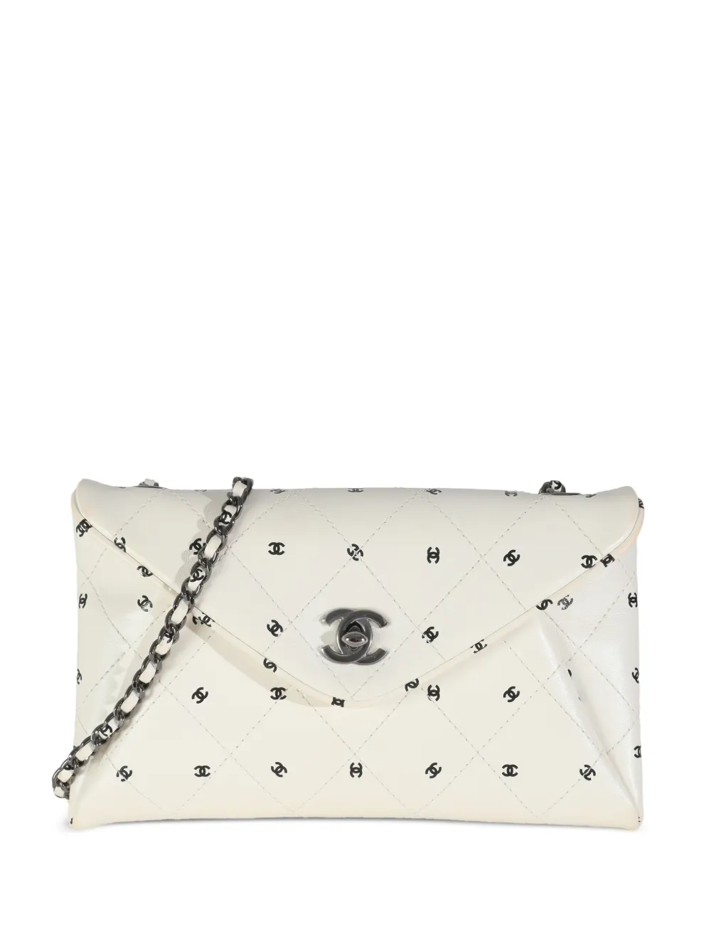 CHANEL Pre-Owned CC envelope clutch bag | White | Image 1