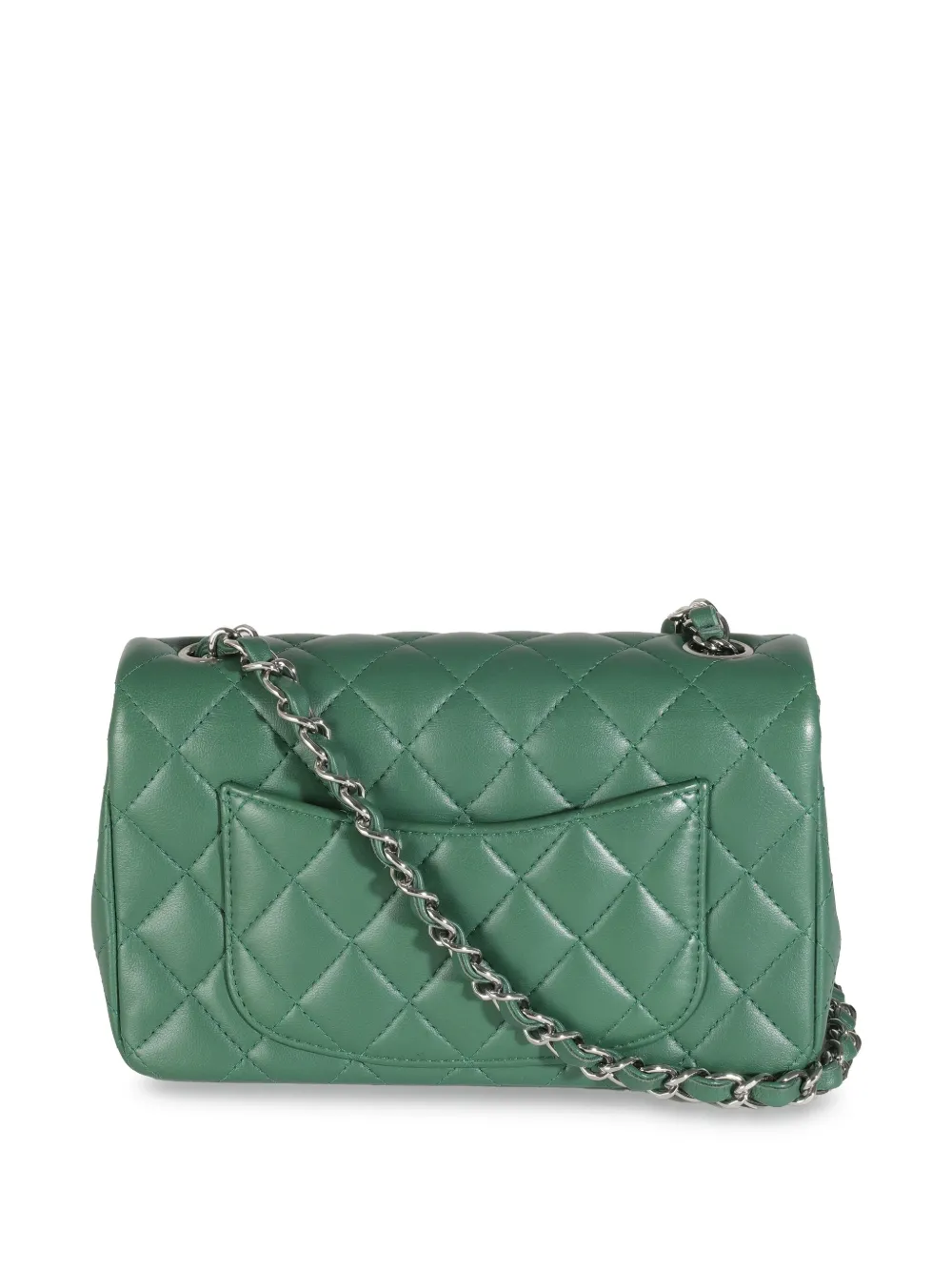 CHANEL Pre-Owned 2019 Classic Flap kleine schoudertas - Groen