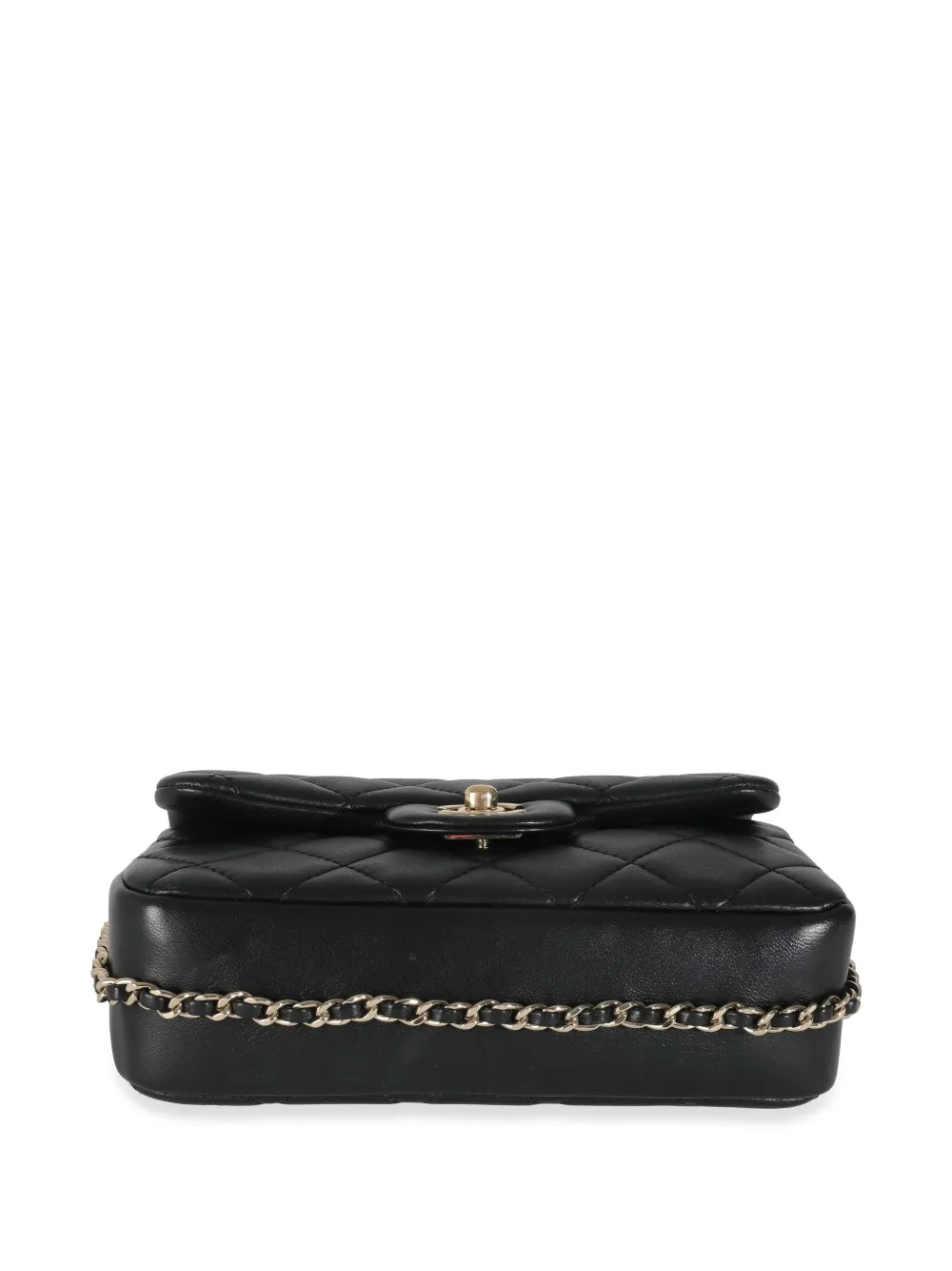 Pre-owned Chanel 2019 Mini My Precious Pearl Shoulder Bag In Black