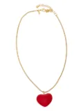 Kenneth Jay Lane Puff heart-charm necklace - Gold