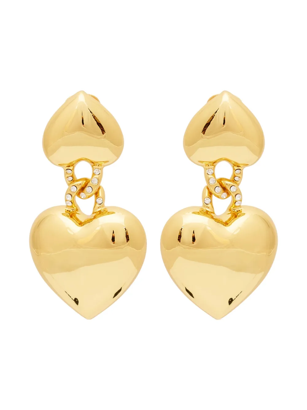 heart-motif earrings