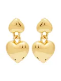Kenneth Jay Lane heart-motif earrings - Gold