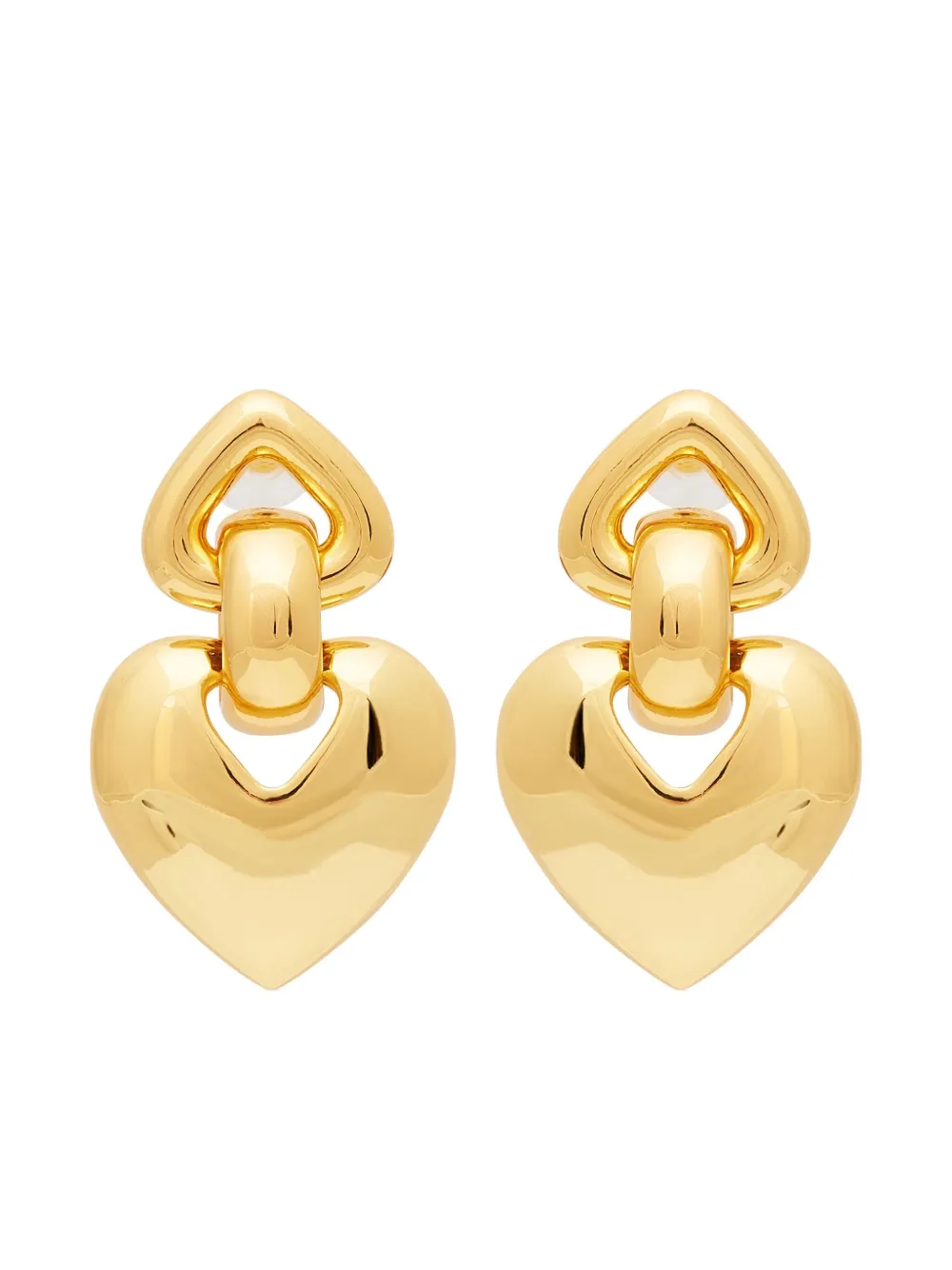 Kenneth Jay Lane boucles d'oreilles à motif cœur | or | Image 1