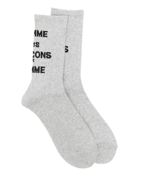 Comme des Garçons Homme calcetines con logo en jacquard