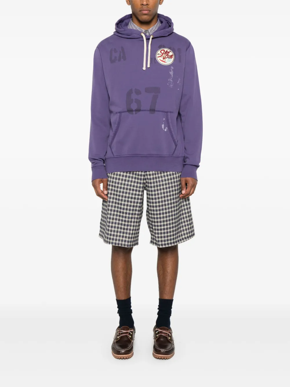 Polo Ralph Lauren Hoodie met logopatch Paars