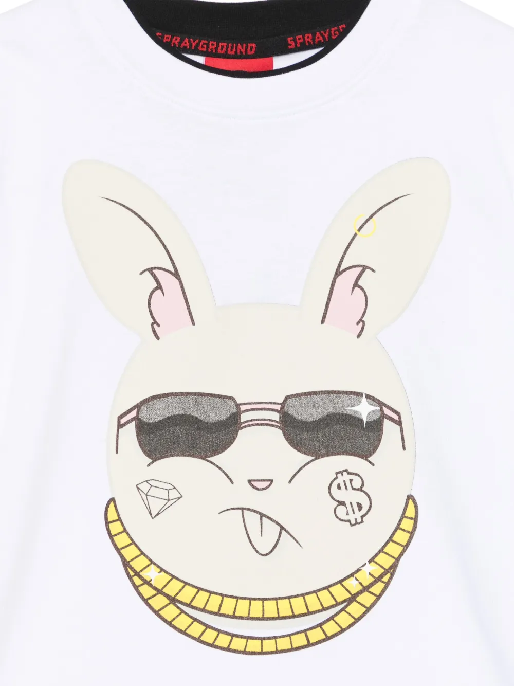 sprayground kid T-shirt met print Wit