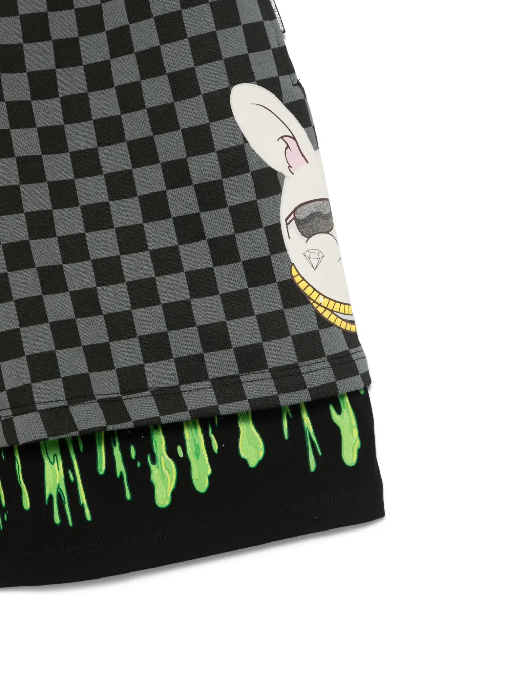 Sprayground Kid Splatter Bunny Shorts In Black