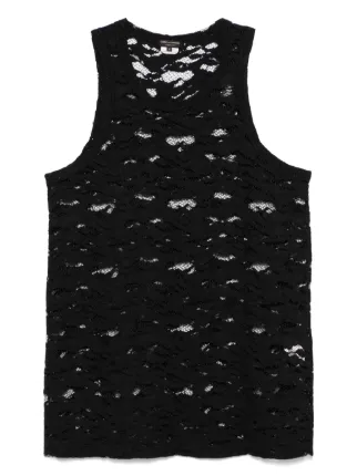 COMME des GARCONS HOMME PLUS レース Comme Des Garçons Homme Plus レース タンクトップ | ブラック