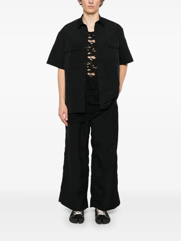 COMME des GARCONS HOMME PLUS ビジュー　タンクトップ Comme Des Garçons Homme Plus レース タンクトップ | ブラック