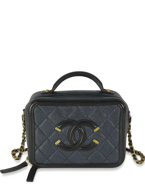 CHANEL Pre-Owned 2018-2019 small CC Filigree vanity handbag