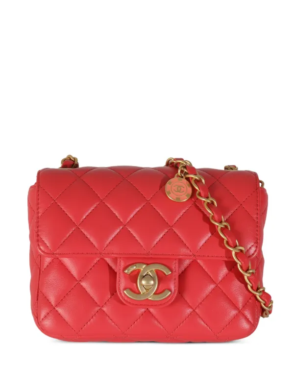 CHANEL Pre-Owned スクエア クラシック フラップ ショルダーバッグ