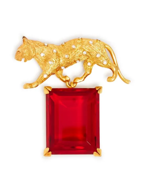 Kenneth Jay Lane Panther pin 