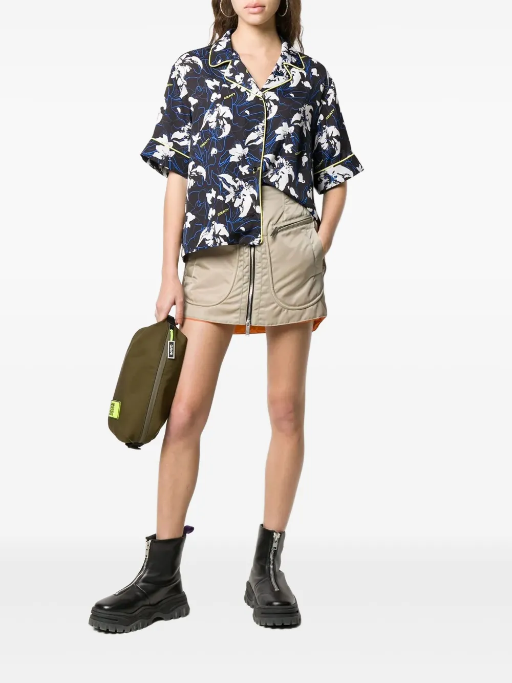 Marcelo Burlon County of Milan Flowers shirt - Zwart