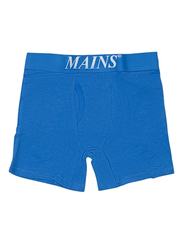 MAINS ロゴ ボクサーパンツ | ブルー | FARFETCH JP