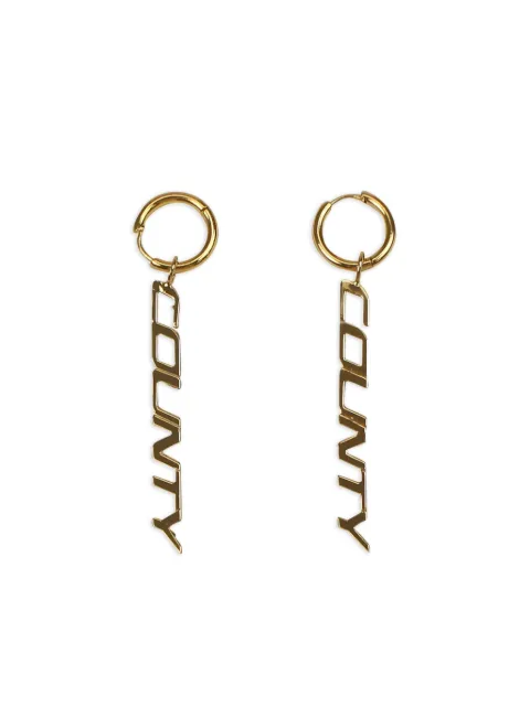 Marcelo Burlon County of Milan County pendant hoop earrings