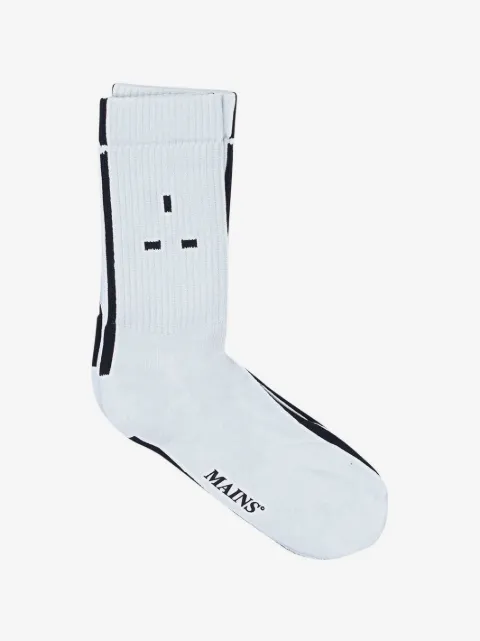 MAINS logo "White" ankle socks