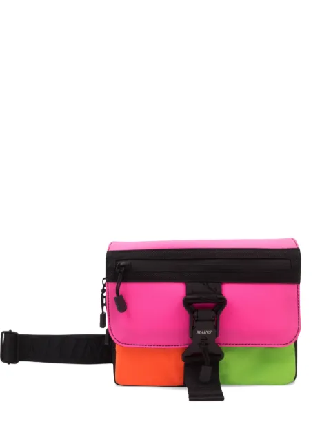 MAINS colour-block messenger bag