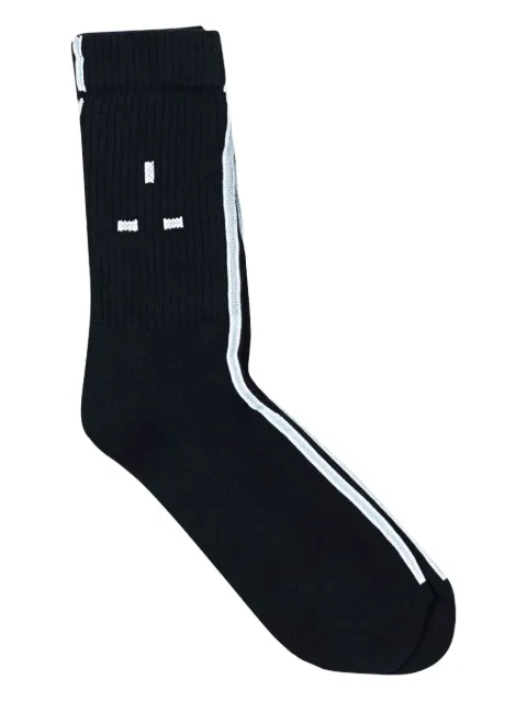 MAINS logo-intarsia socks