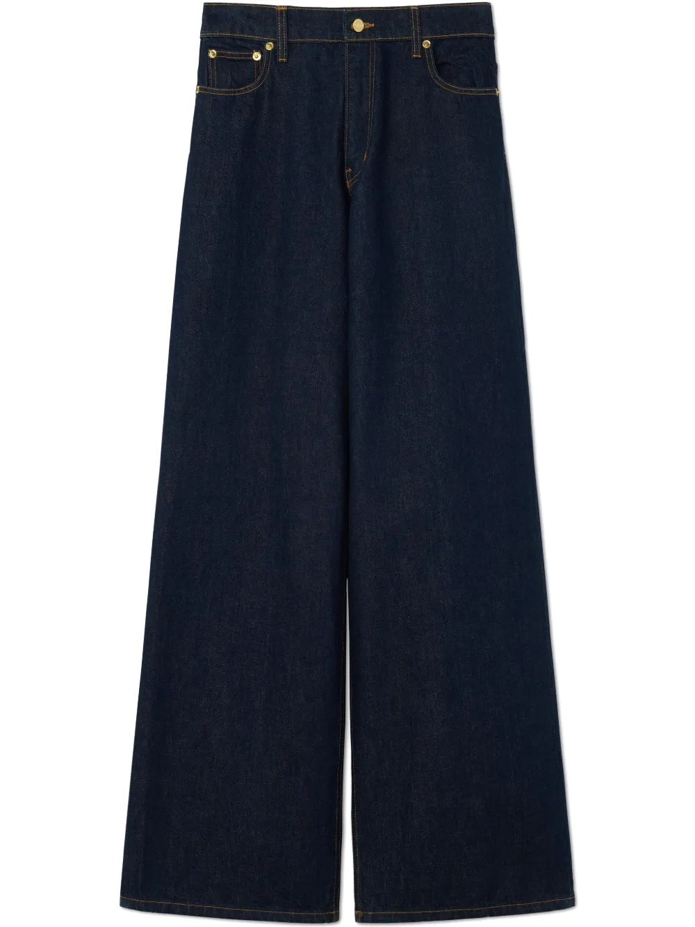 high-rise wide-leg jeans