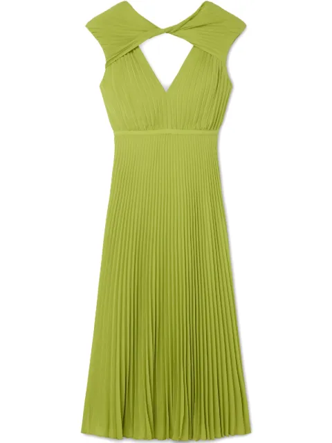 St. John vestido plisado