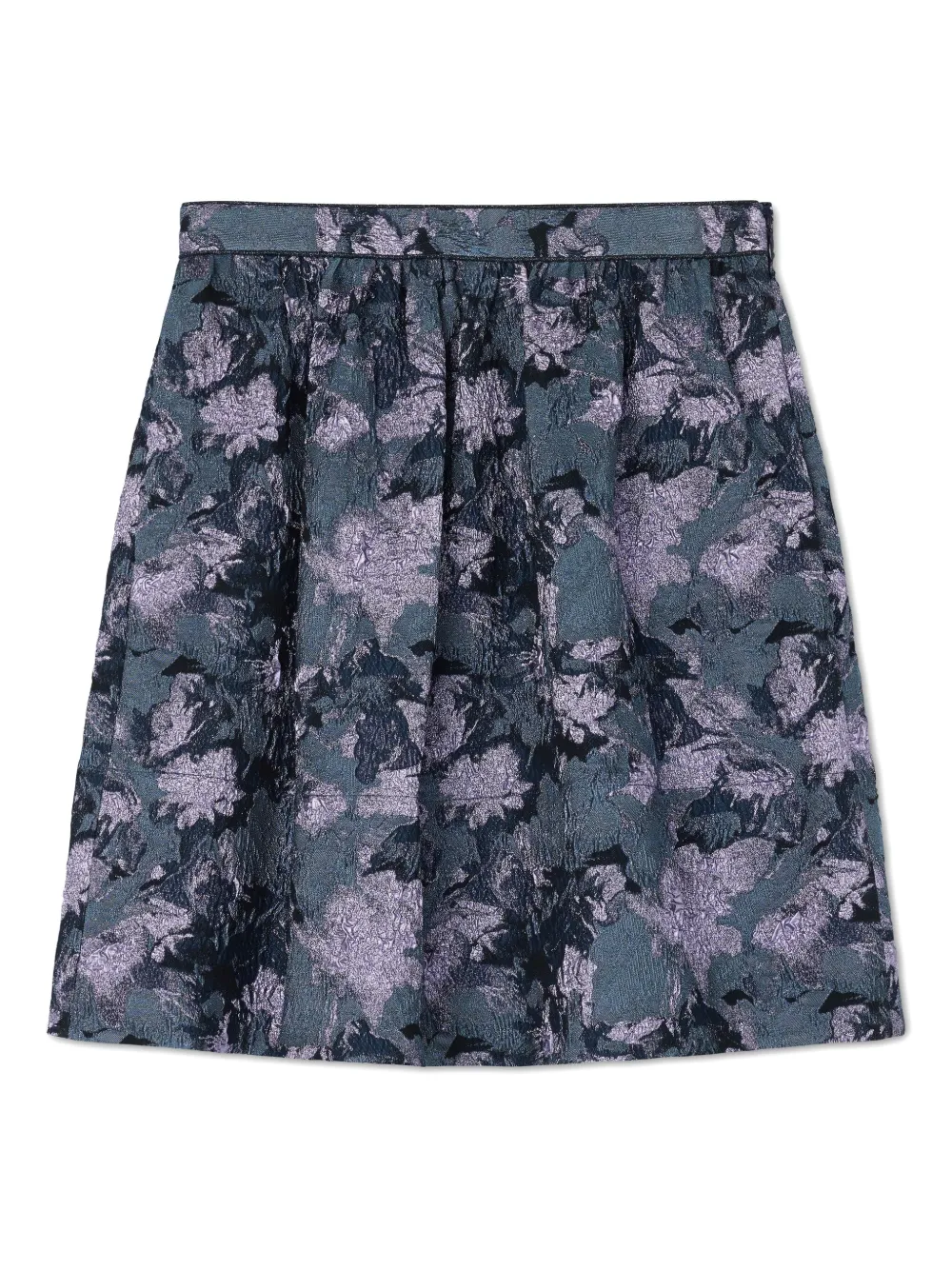 St. John floral-print skirt - Blauw