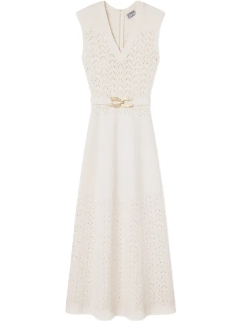 St. John chevron-knit dress