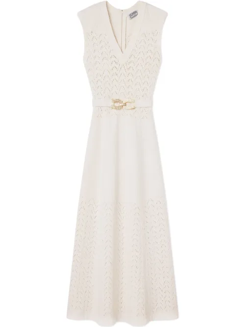 Robe en maille à chevrons - St. John - Modalova