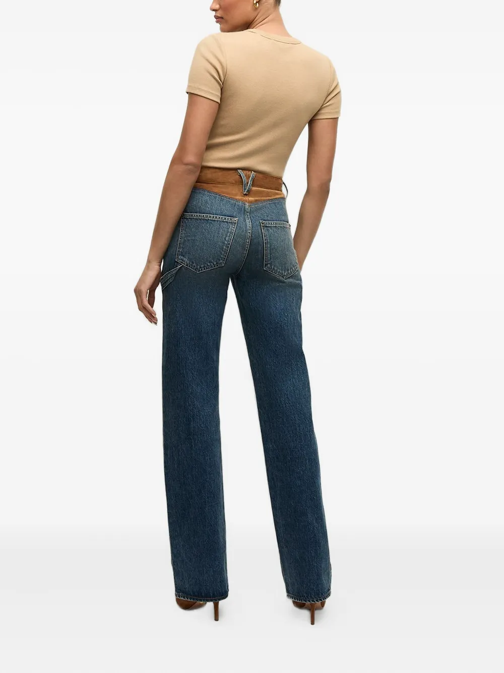 Veronica Beard Draya button-detailed ribbed T-shirt | T-Shirts & Jersey Shirts | Image 2