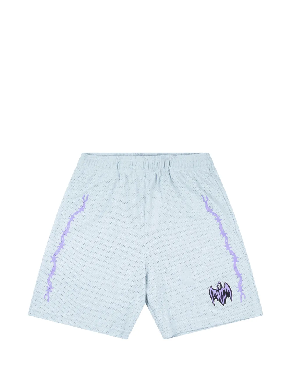 Warren Lotas bat reaper mesh shorts - Grey