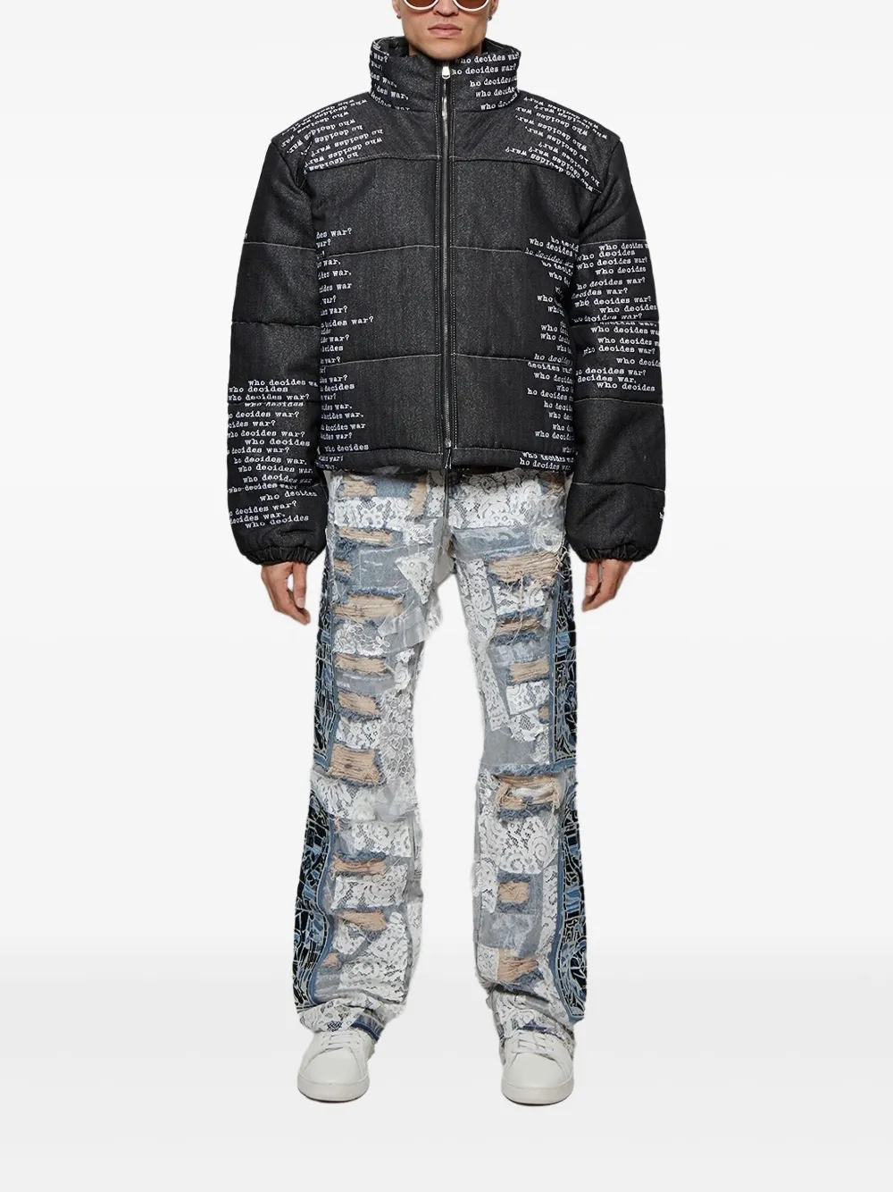 Who Decides War Signature Scripture puffer jacket | Doudounes & vestes matelassées | Image 2