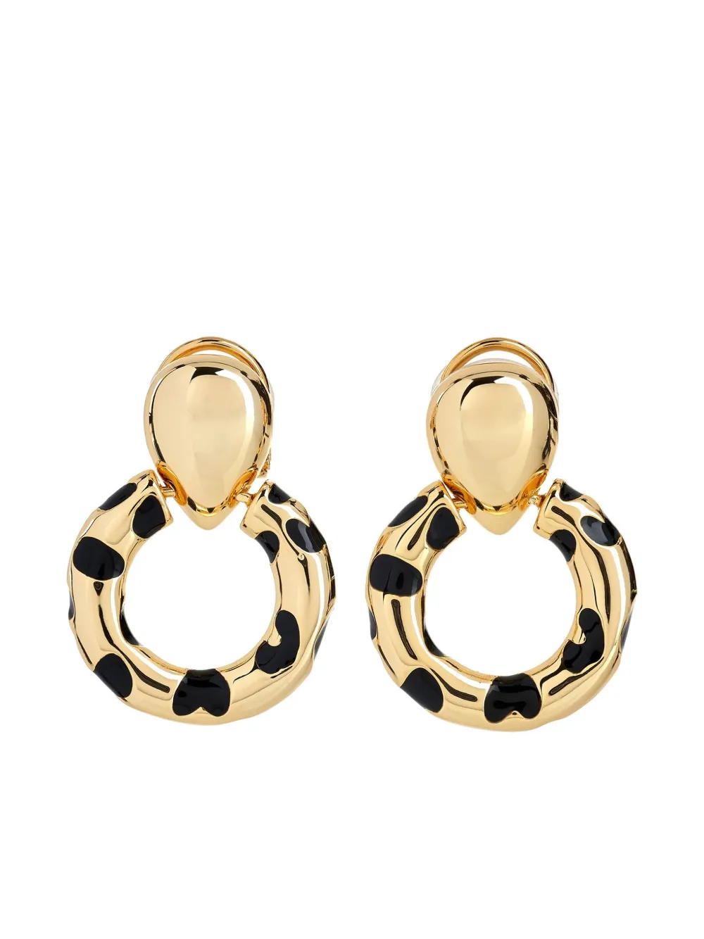 polished-finish earrings