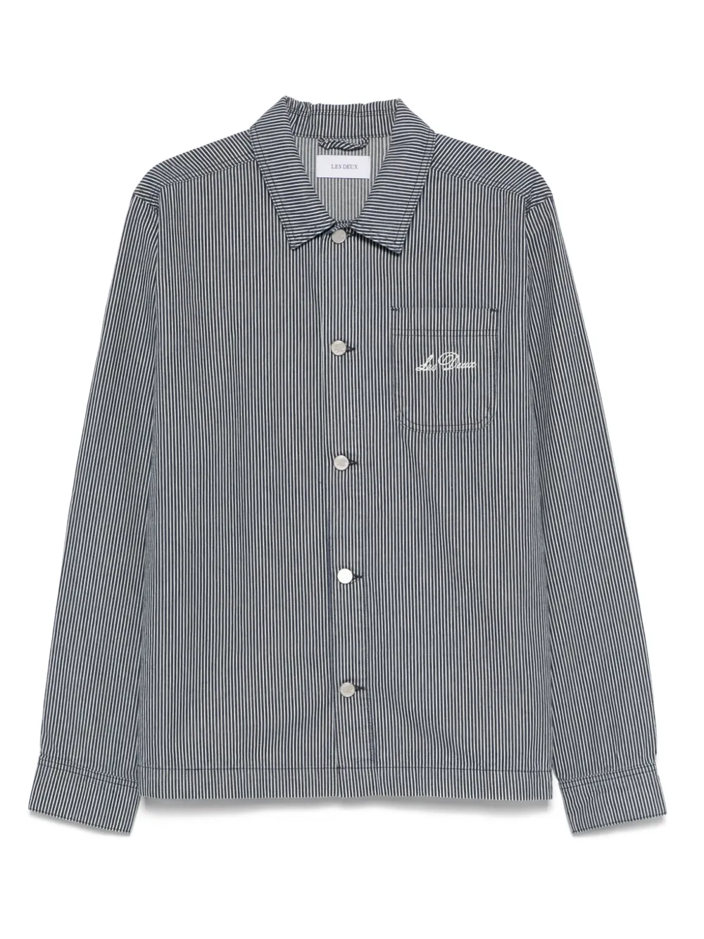 Les Deux striped denim jacket | Blue | Image 1