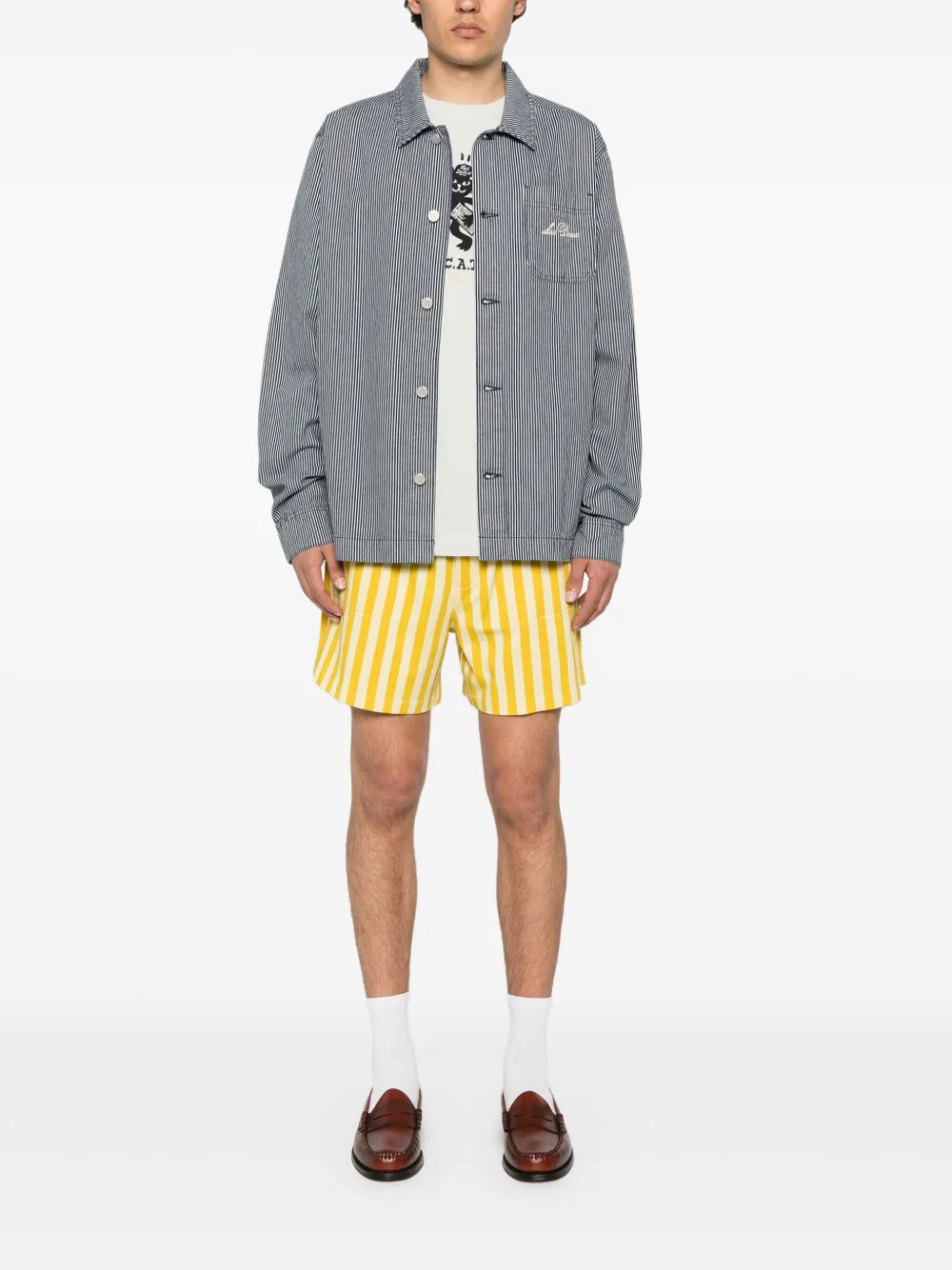 Les Deux striped denim jacket | Denim Jackets | Image 2