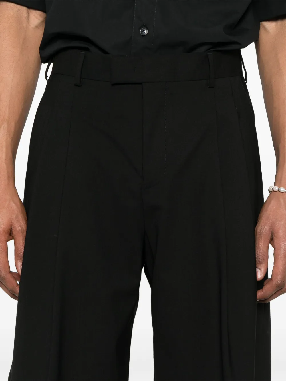 A Paper Kid Shorts met plooidetail Zwart