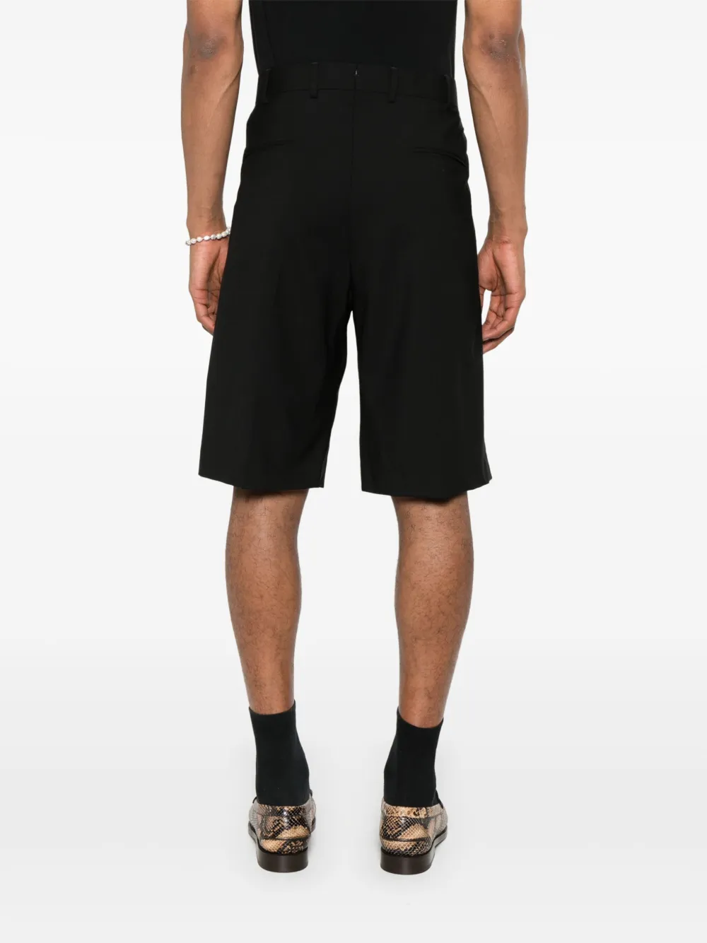 A Paper Kid Shorts met plooidetail Zwart