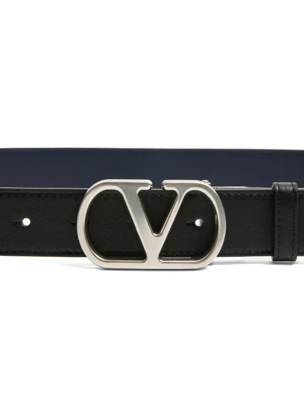 ★関税込★VALENTINO★Vロゴ シグネチャー レザーベルト★ Valentino Garavani Vロゴ シグネチャー レザーベルト