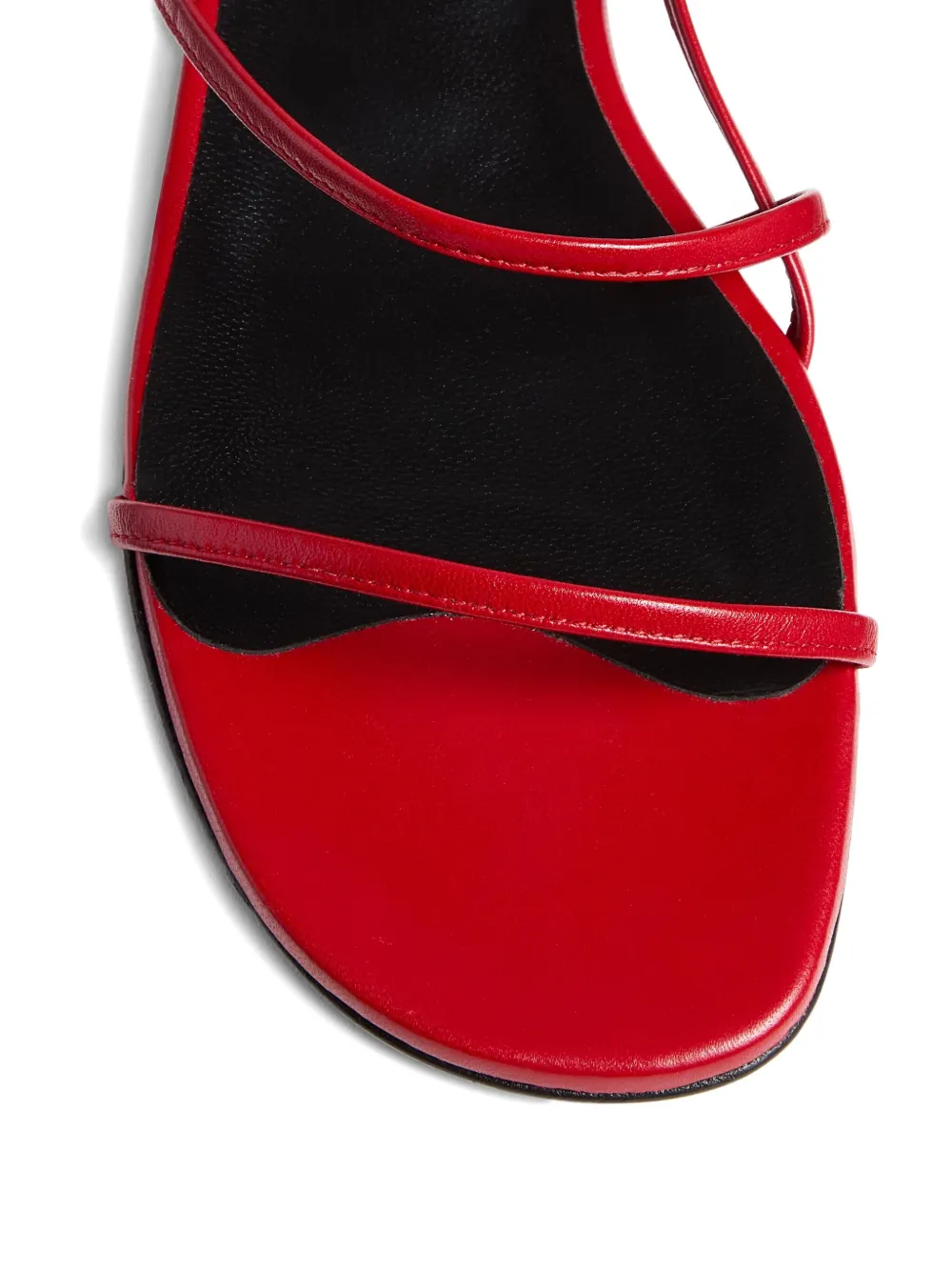 KHAITE Loop flat sandals Red