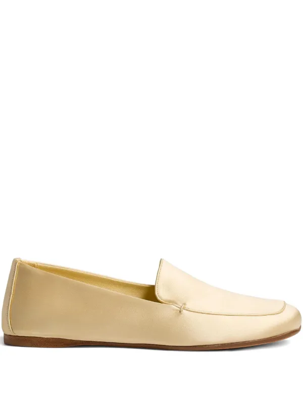 Khaite Monroe Slip-on Loafers in Yellow
