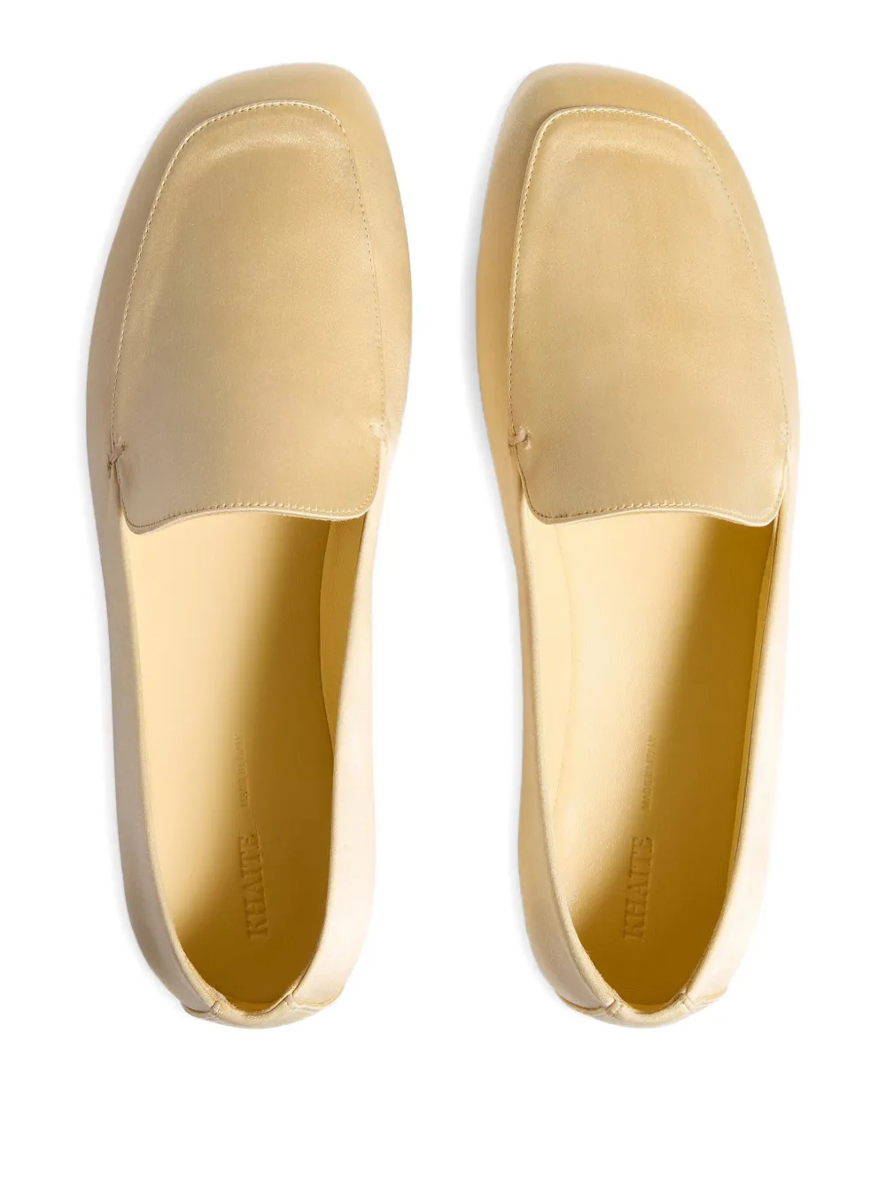 KHAITE Monroe slip-on loafers Yellow