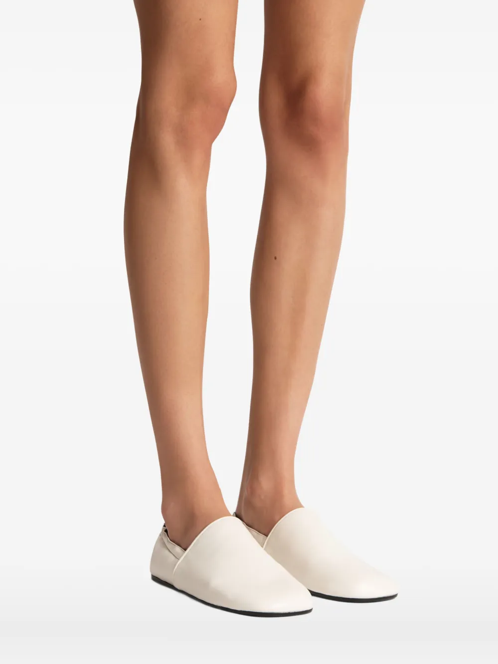 KHAITE Banks ballet flats White