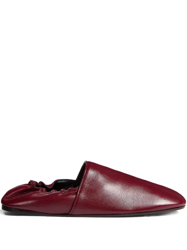 Khaite Banks Ballet Flats in Red