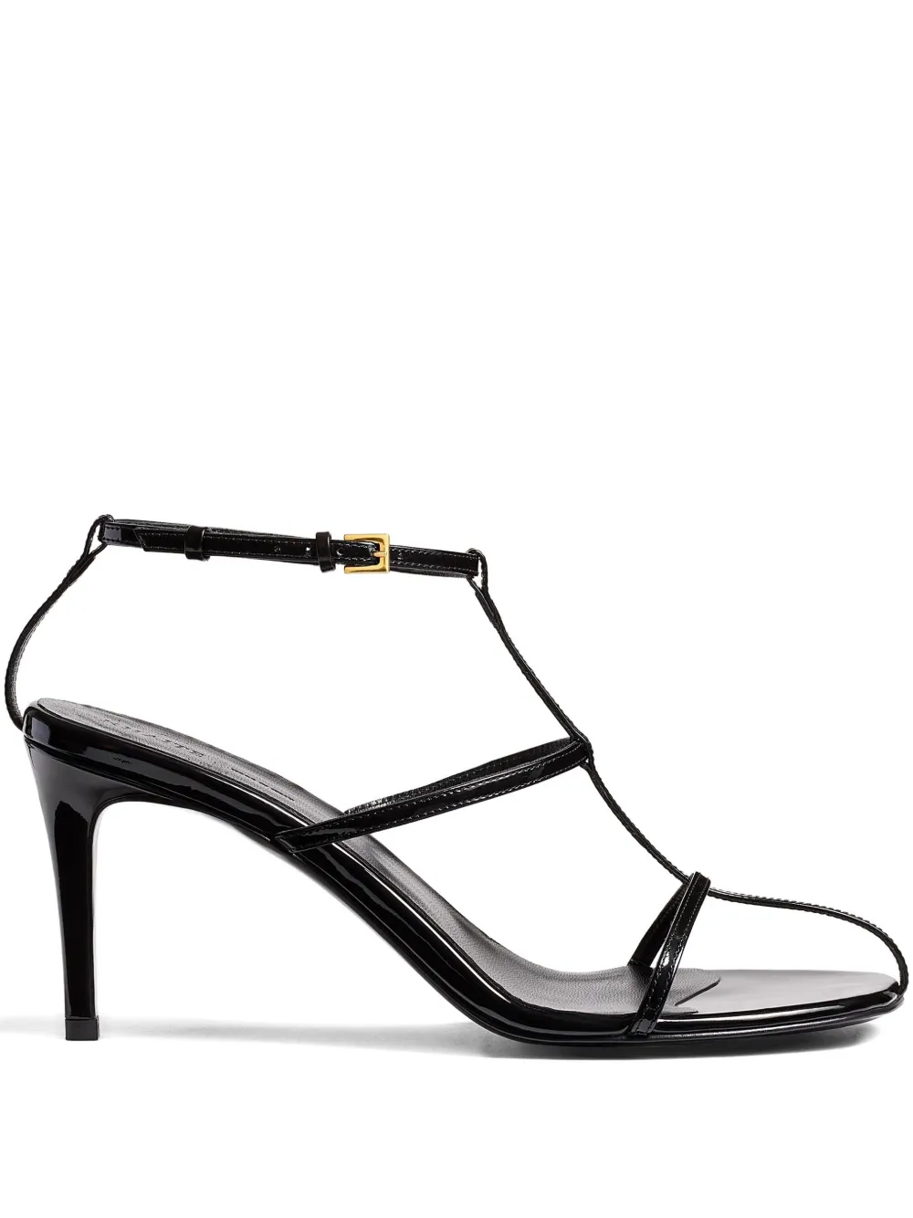 KHAITE 75mm Cage sandals Black