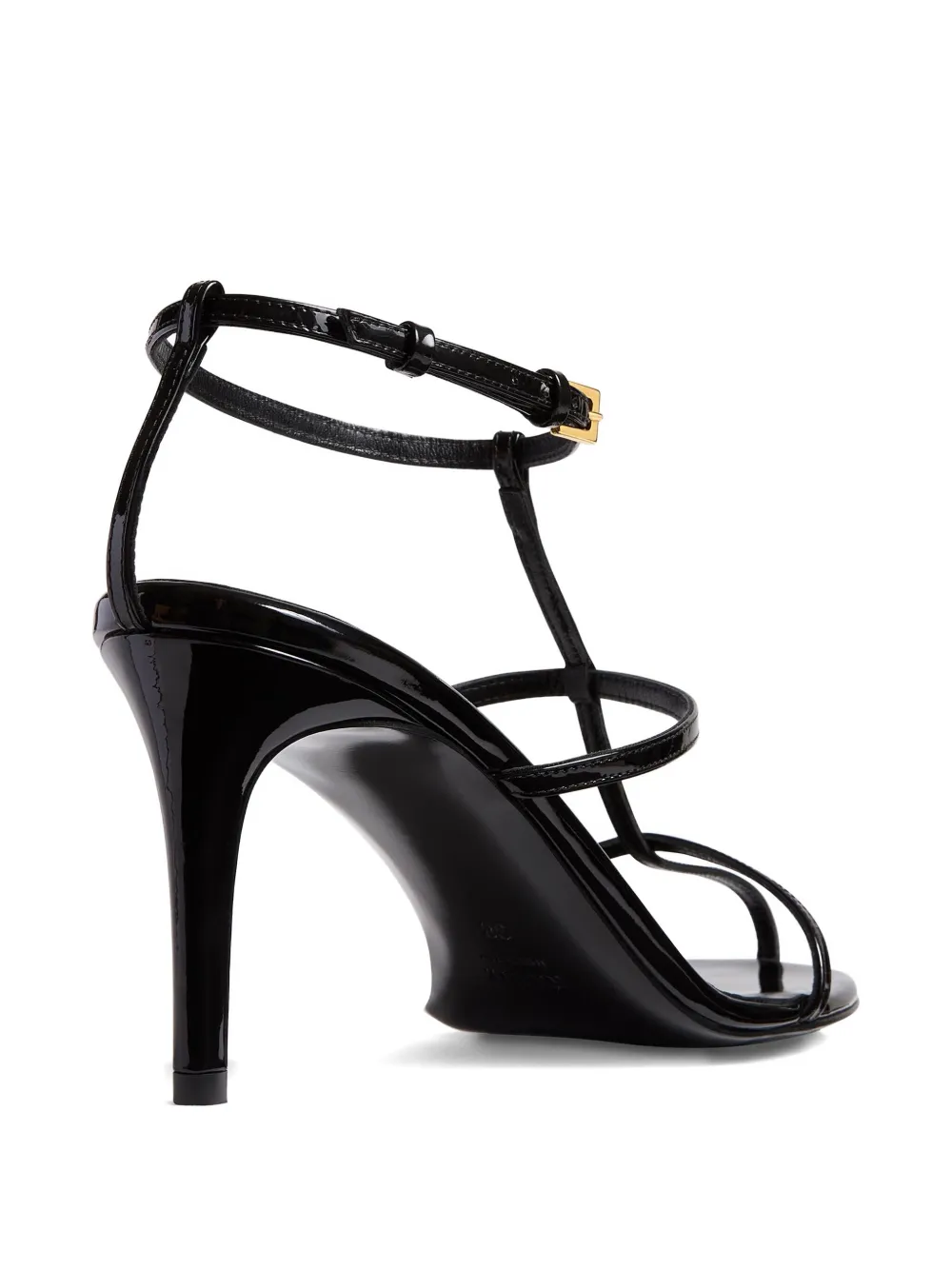 KHAITE 75mm Cage sandals Black