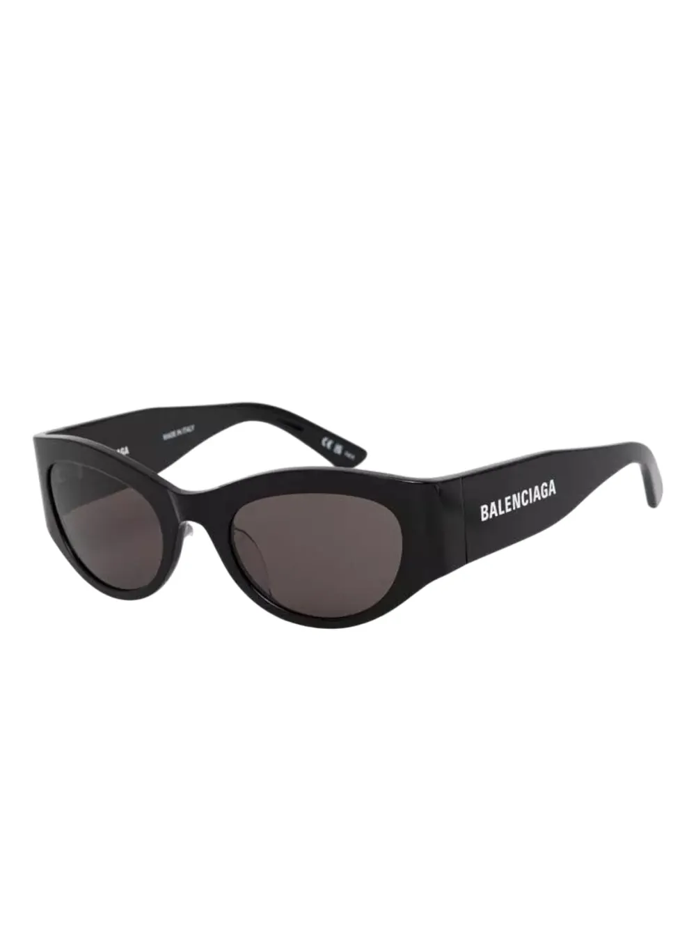 balenciagaeyewear Balenciaga Eyewear Zonnebril met ovalen montuur - Zwart