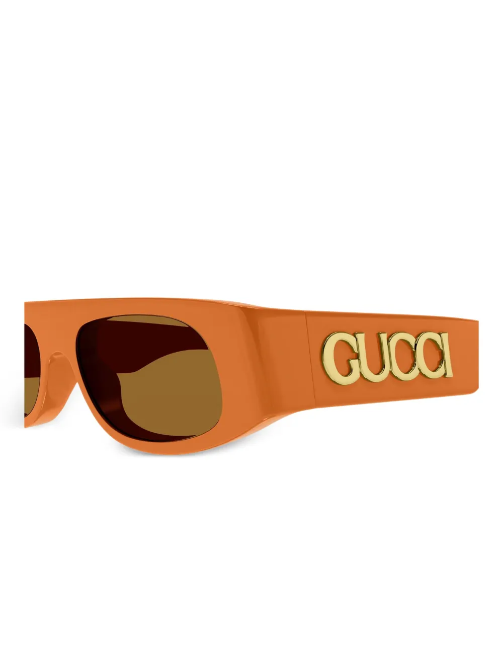 Gucci Eyewear Zonnebril met logo Oranje