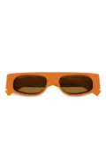 Gucci Eyewear logo-lettering sunglasses - Orange