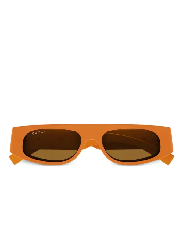 Gucci Eyewear ロゴ サングラス | オレンジ | FARFETCH JP