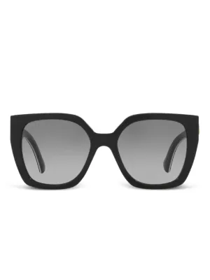 Miu Miu Eyewear オーバーサイズ サングラス | ブラック | FARFETCH JP